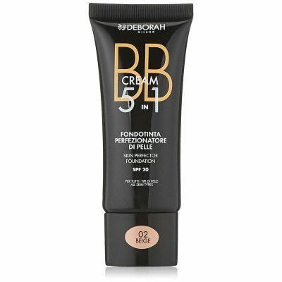 Base Cremosa per il Trucco BB Cream Deborah 5 in 1 02-beige