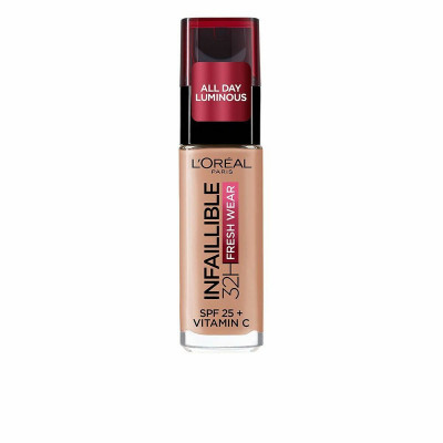 Base Cremosa per il Trucco LOreal Make Up Infalible Fresh Wear 160-lin rose Spf 25 (30 ml)