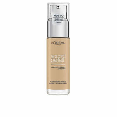 Base Cremosa per il Trucco LOreal Make Up Accord Parfait 3N-creamy beige (30 ml)