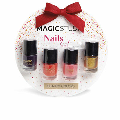 Set da Trucco Magic Studio Colorful Nails 4 Pezzi