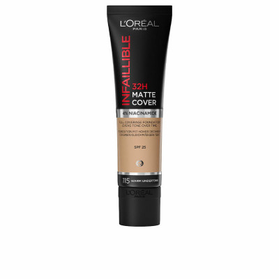 Base per Trucco Fluida LOreal Make Up Infalible 32H Matte Cover Nº 115 warm undertone Spf 25