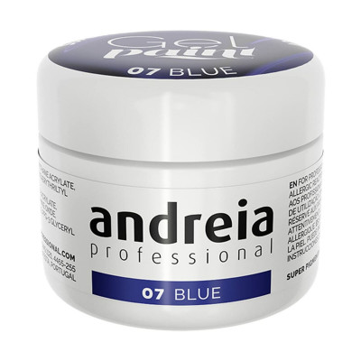 Gel per unghie Andreia Gel Paint 4 ml Azzurro Nº 07