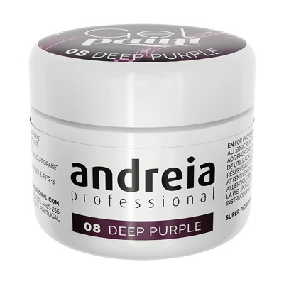 Gel per unghie Andreia Gel Paint 4 ml Viola Nº 08