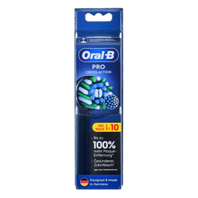 Testina di Ricambio Braun Oral-B ProCrossAction 10 Unità Nero