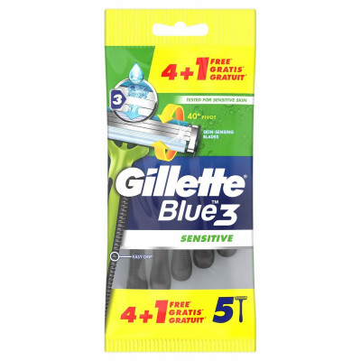 Lame per rasatura Gillette Blue Sensitive 5 Unità