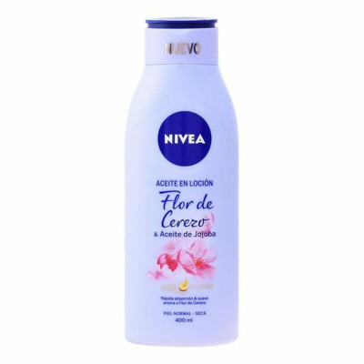 Olio a Lozione Fiori di Ciliegio e Olio di Jojoba Nivea (400 ml)