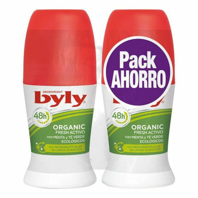 Deodorante Roll-on Organic Extra Fresh Activo Byly (2 uds)