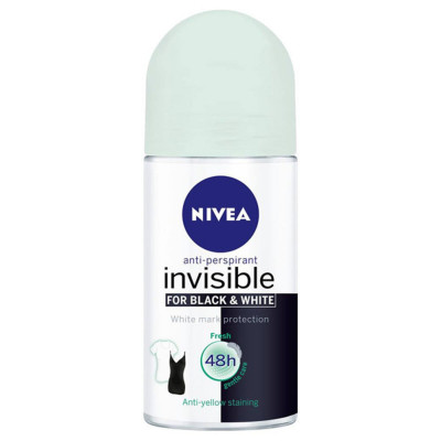 Deodorante Roll-on Black  White Invisible Fresh Nivea (50 ml)