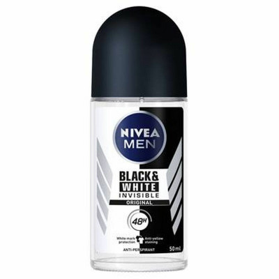 Deodorante Roll-on Men Black  White Invisible Nivea (50 ml)