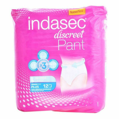 Pannolini da Incontinenza Pant Plus Talla Grande Indasec (12 uds)