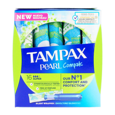 Assorbenti Interni Super Pearl Tampax (18 uds)