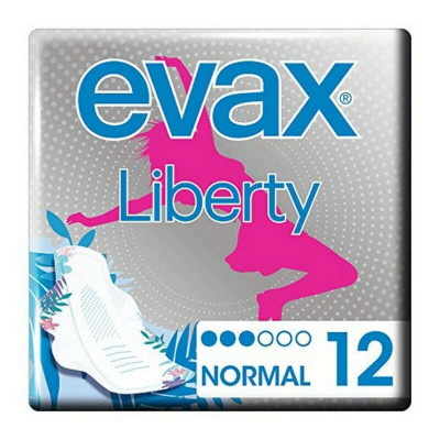 Assorbenti Normali con Ali Liberty Evax (12 uds)