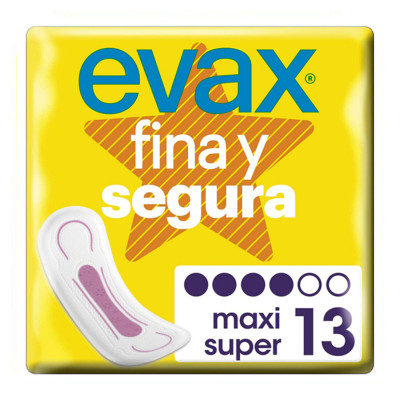 Assorbenti Maxi senza Ali FINA  SEGURA Evax (13 uds)