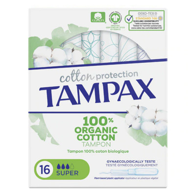 Assorbenti Interni Super ORGANIC Tampax (16 uds)