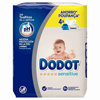 Salviette Sensitive PH Dodot 216 uds