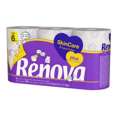 Carta Igienica Renova Skin Care (6 uds)