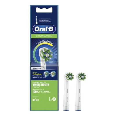 Testina di Ricambio Cross Action Oral-B (2 Pezzi)