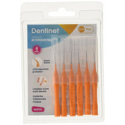 Spazzolino Interdentale Dentinet 0,60 mm (6 uds)