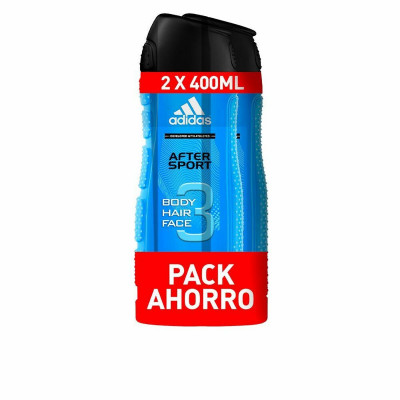 Gel Doccia Adidas After Sport 3 in 1 (2 x 400 ml)