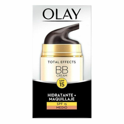 Crema Idratante con Colore Total Effects Bb Cream Olay Spf 15 (50 Ml)