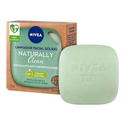 Detergente Viso Naturally Clean Nivea Solido Esfoliante Anti-imperfezioni (75 g)
