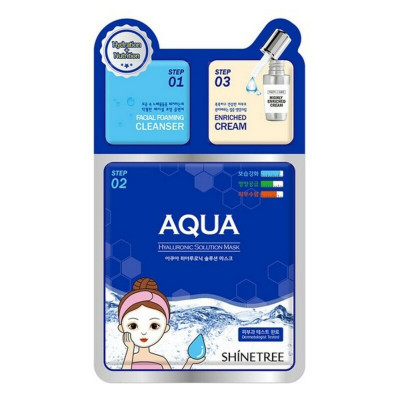 Maschera Viso Aqua Shinetree Acido Ialuronico (28 ml)