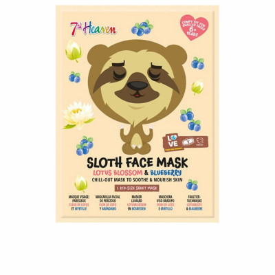 Maschera Calmante 7th Heaven Animal Sloth Loto Organica Mirtillo (1 uds)