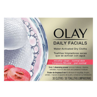 Salviette Struccanti Cleanse Daily Facials Micellar Olay (30 pcs) Pelle normale