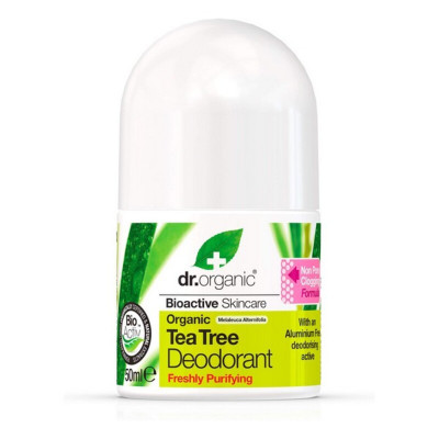 Deodorante Roll-on Dr.Organic Albero del tè (50 ml)