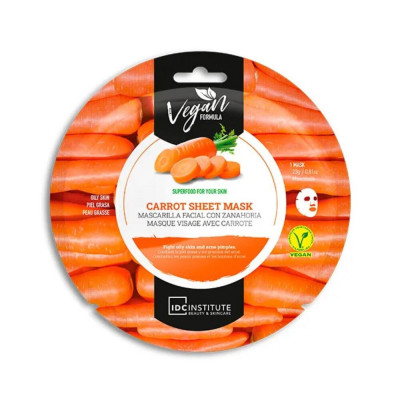 Maschera Viso IDC Institute Vegan Carota Grattugiata (25 g)