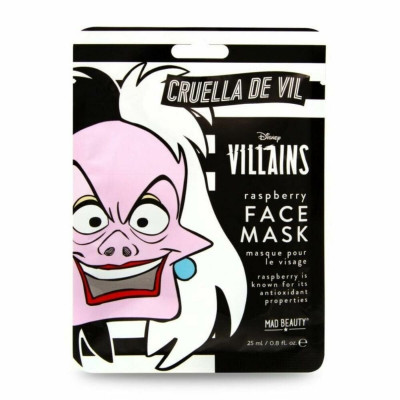 Maschera Viso Mad Beauty Disney Villains Cruella Lampone (25 ml)