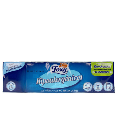 Fazzoletti di Carta Foxy Ipoallergenico (10 x 9 uds)