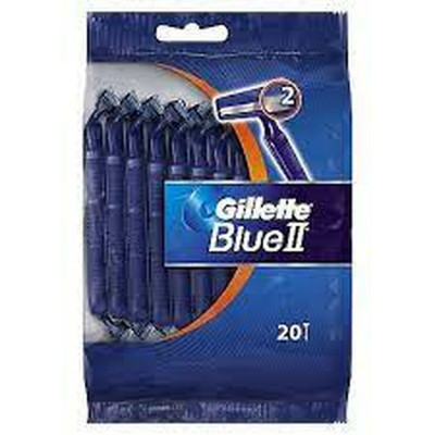 Rasoio Manuale per Barba Gillette Blue II 20 Unità