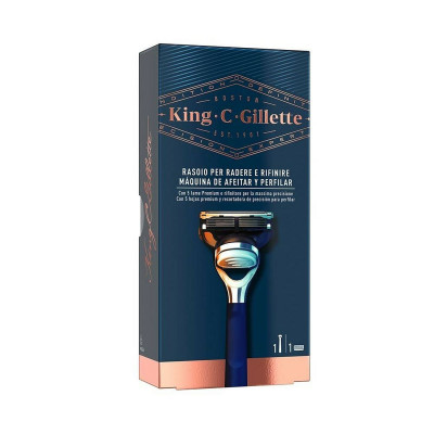 Rasoio Manuale per Barba King C Gillette Gillette King Azzurro