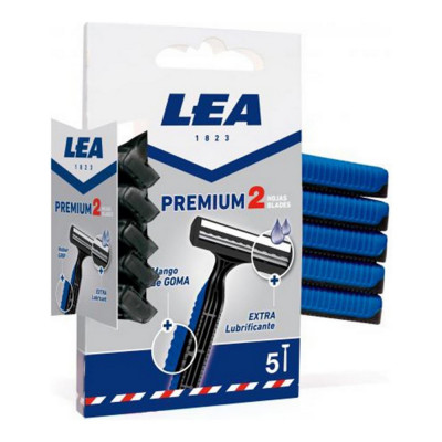 Rasoio Manuale per Barba Premium2 Lea Lea (5 uds)