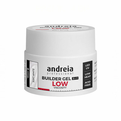Gel per unghie Builder Low Viscosity Andreia Bianco (44 g)