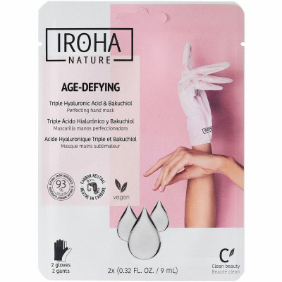 Maschera per Mani Iroha Antietà Acido Ialuronico (9 ml)