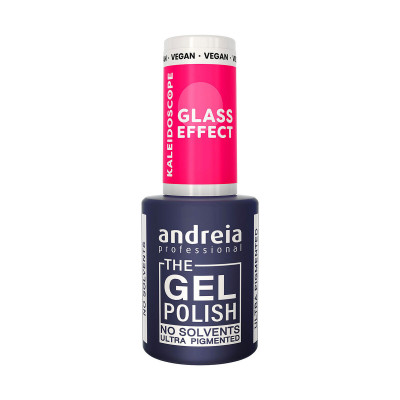 Smalto per unghie Andreia Glass Effect 10,5 ml Rosa scuro