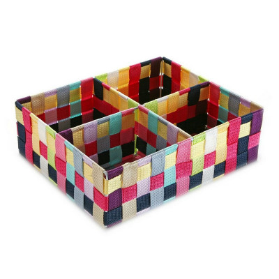 Scatola con scomparti Versa Multicolore (27 x 10 x 32 cm)