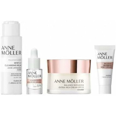 Set Cosmetica Unisex Anne Möller Rosâge Balance Extra-Rich Repairing Cream 4 Pezzi