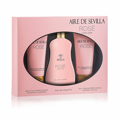 Cofanetto Profumo Donna Aire Sevilla Rose 3 Pezzi