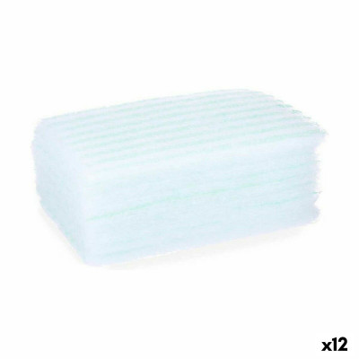 Spugna Sapone Azzurro Bianco (12 Unità)