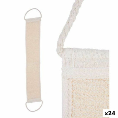 Spugna per il Corpo Con manici Bianco Beige 20 x 2,5 x 9,5 cm (24 Unità)