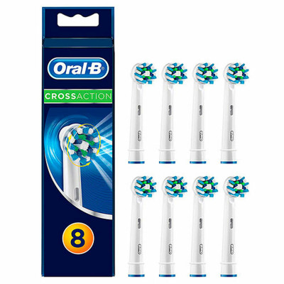 Testina di Ricambio Oral-B Cross Action 8 Unità