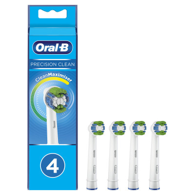 Ricambio per Spazzolino da Denti Elettrico Oral-B Precision Clean Bianco 4 Unità