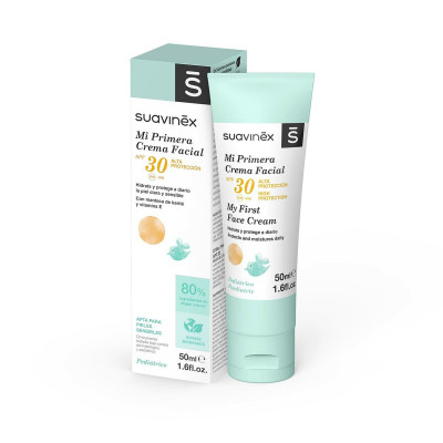 Crema Viso Idratante per Neonati Suavinex Spf 30 (50 ml)