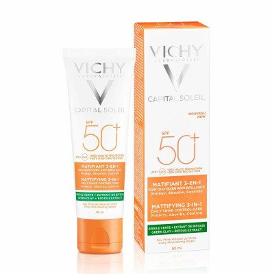Crema Viso Vichy Capital Soleil Pelle sensibile 50 ml Spf 50 SPF 50+