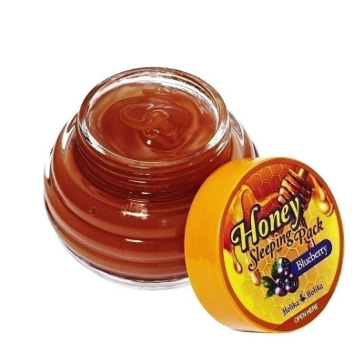 Maschera Idratante Notte Holika Holika Honey Sleeping Pack Mirtillo (90 ml)